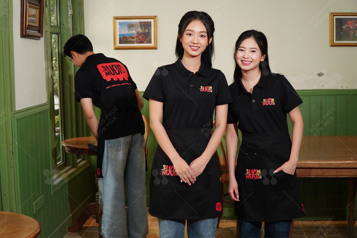 Chất liệu vải thoáng mát, phù hợp với nhân viên phải di chuyển nhiều