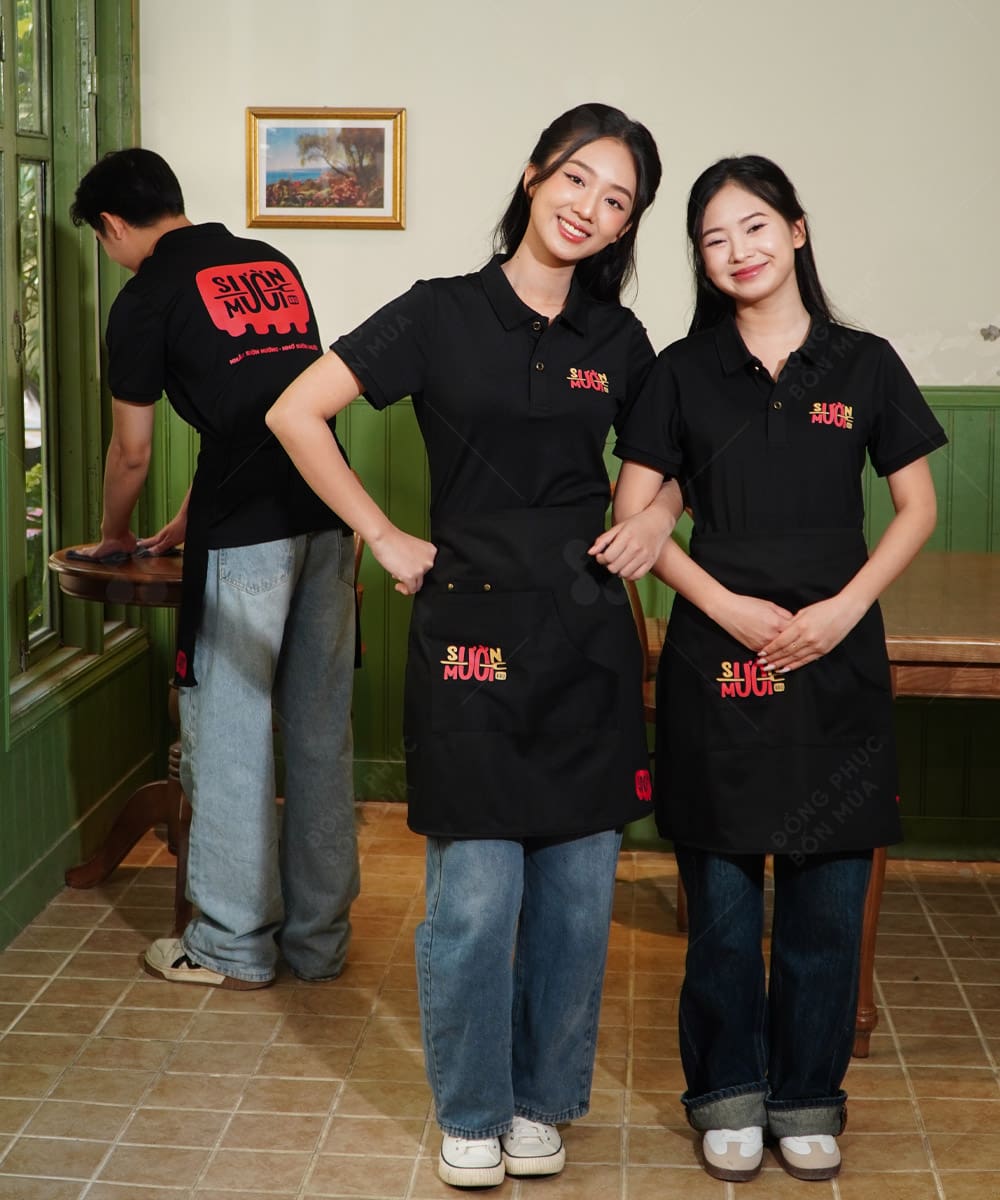 Mẫu tạp dề đồng phục nhà