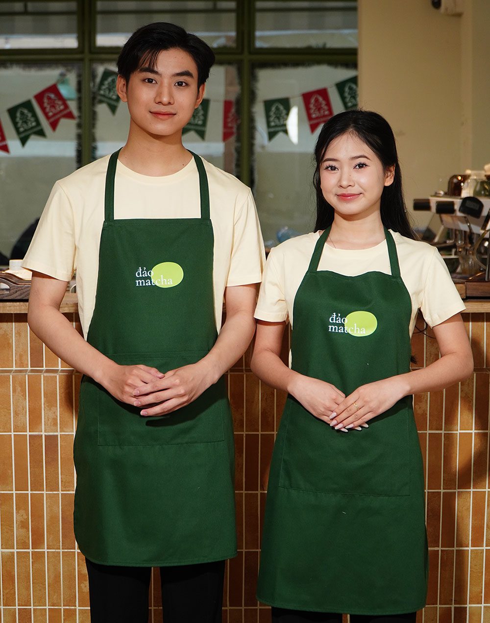 Combo đồng phục quán trà chuẩn phong cách