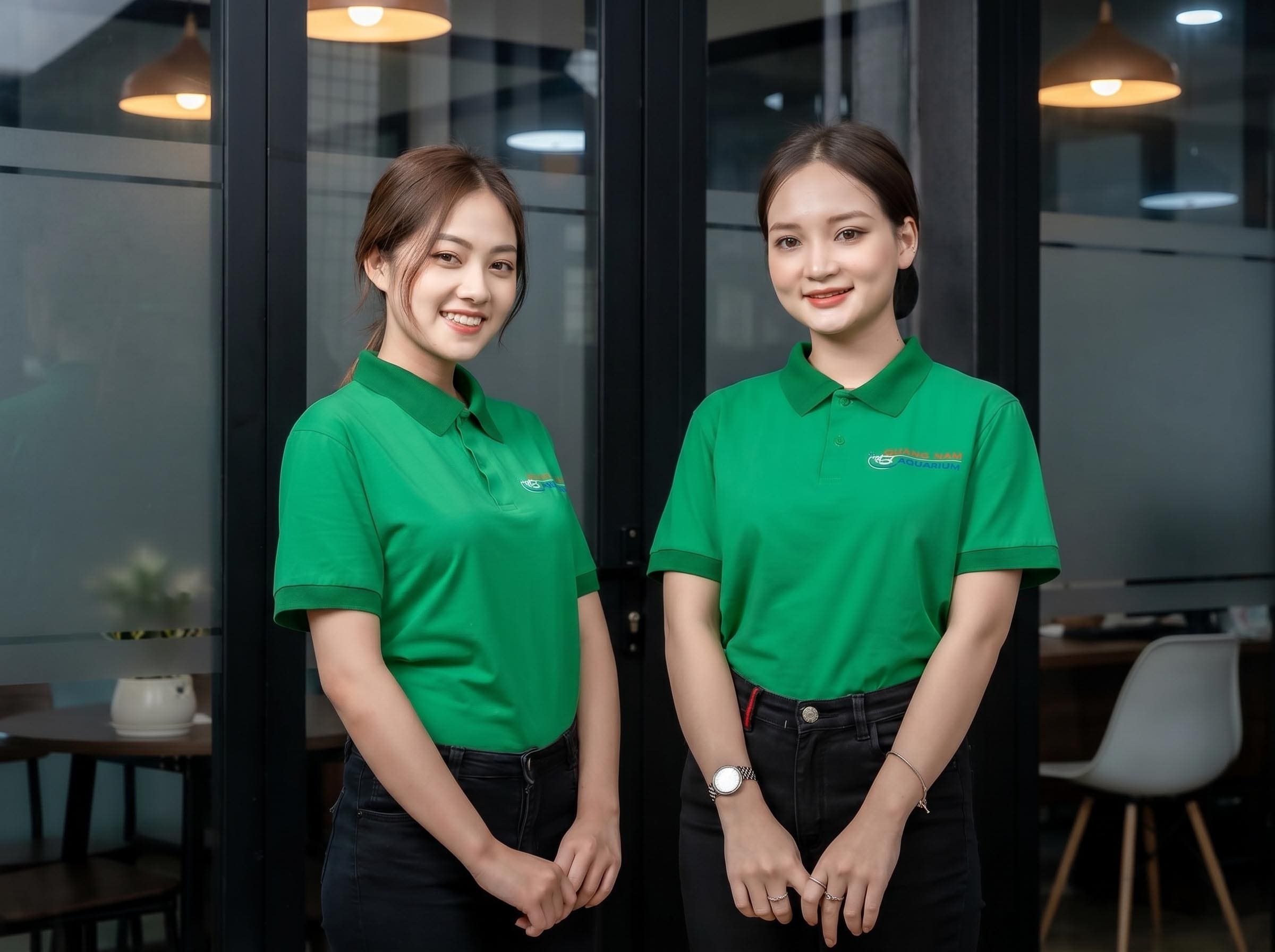Mẫu áo thun công nhân chất liệu vải bền và thoáng mát