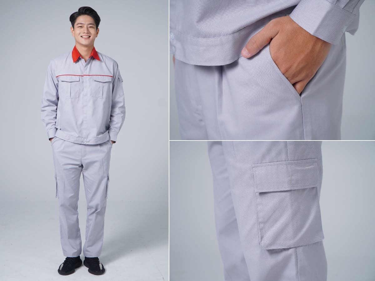Bộ áo quần bảo hộ lao động thiết kế tiện lợi