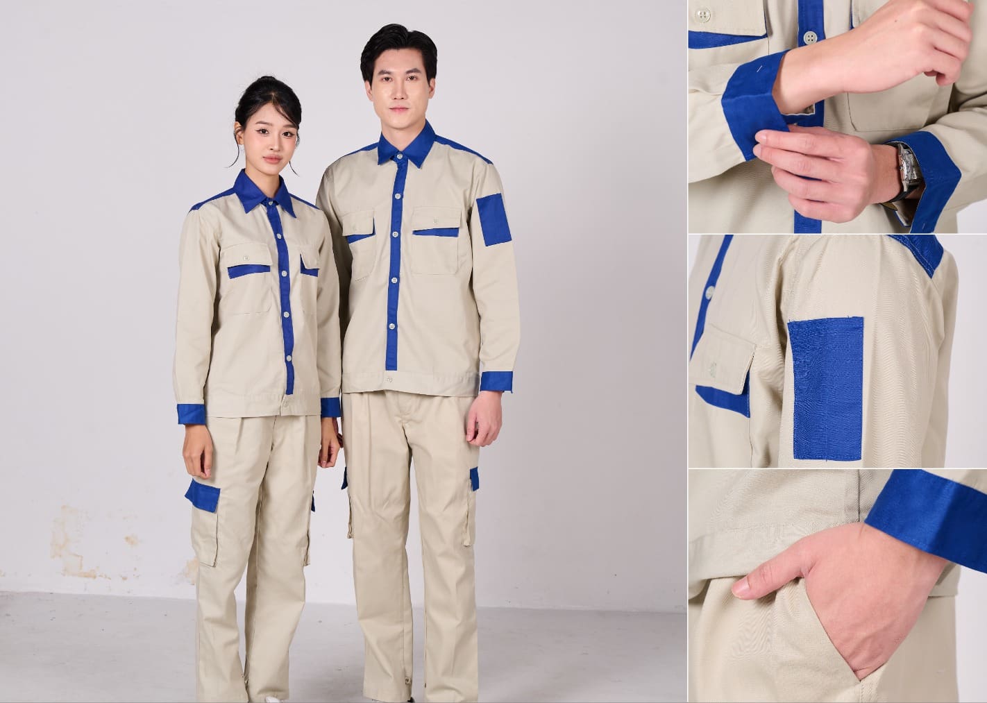 Bộ quần áo bảo hộ lao động thiết kế bền đẹp an toàn