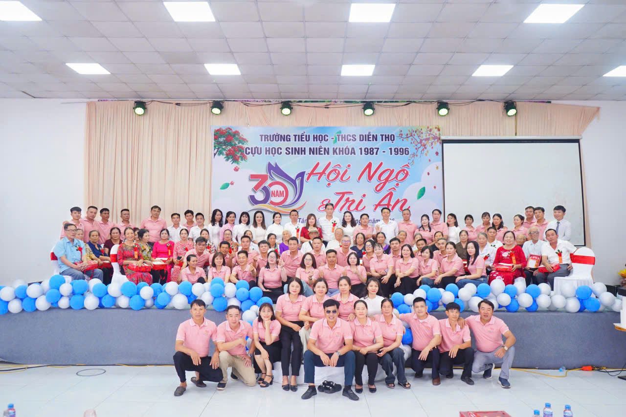 Dự án áo polo họp lớp 30 năm trường tiểu học - thcs Diễn Thọ