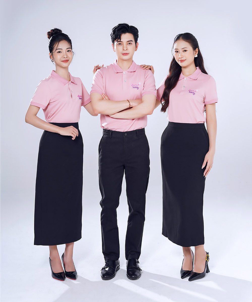 Áo Polo Đồng Phục Công Ty Donut King – Thiết Kế Theo Nhận Diện