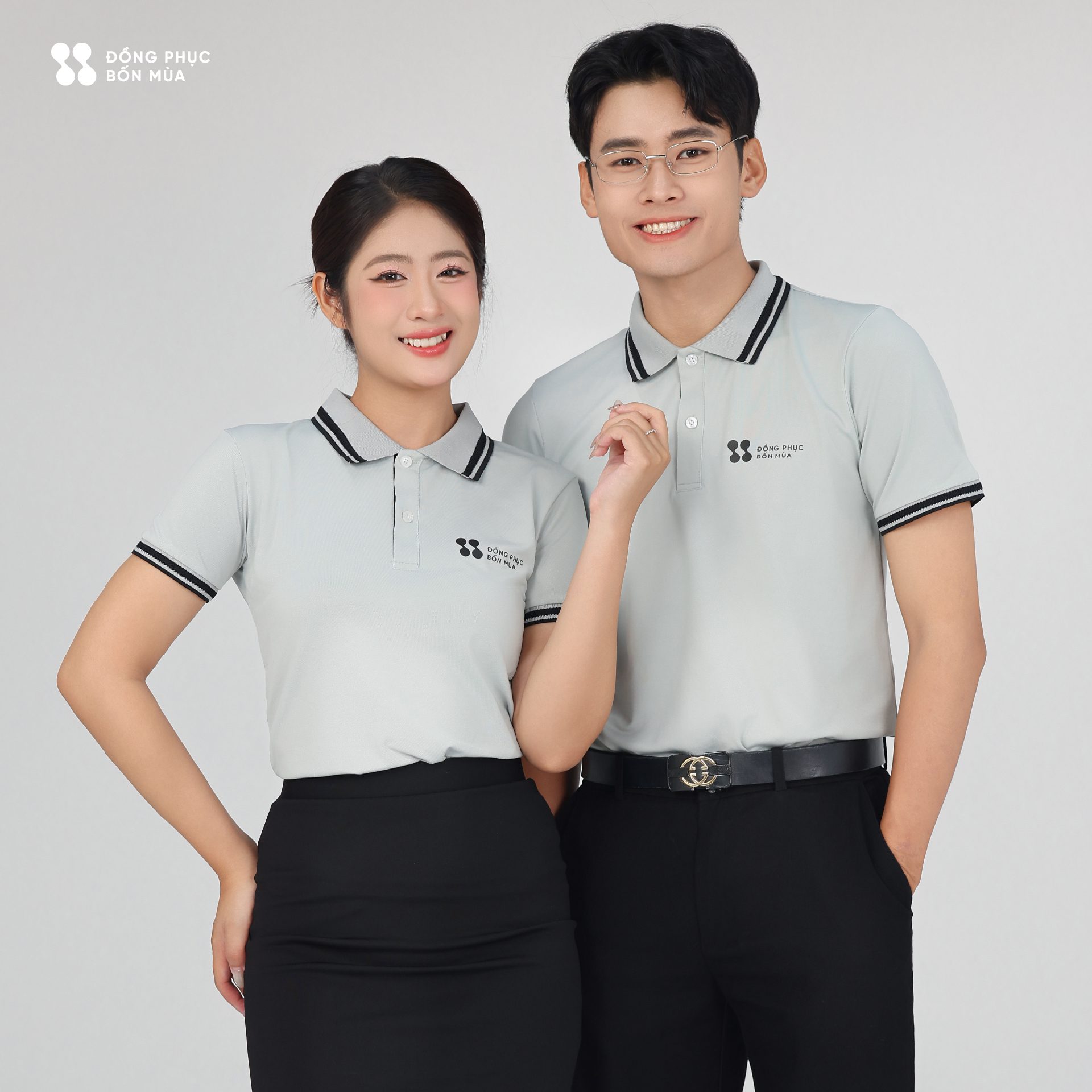 Mẫu áo thun đồng phục công sở đẹp