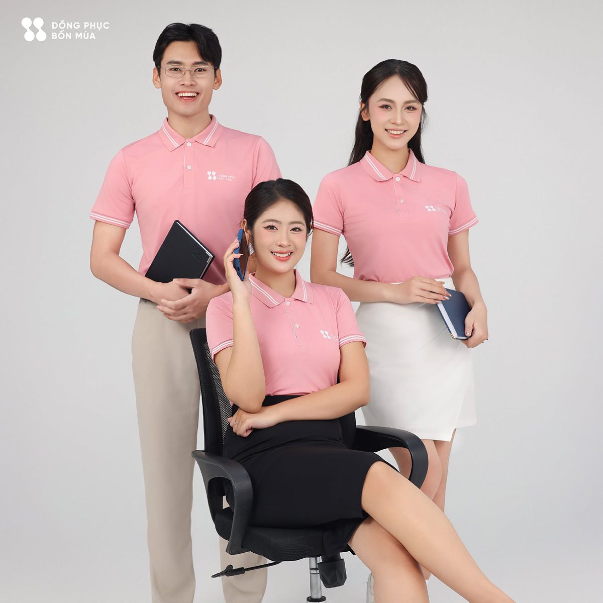 Mẫu áo polo thun đồng phục nhân viên công sở