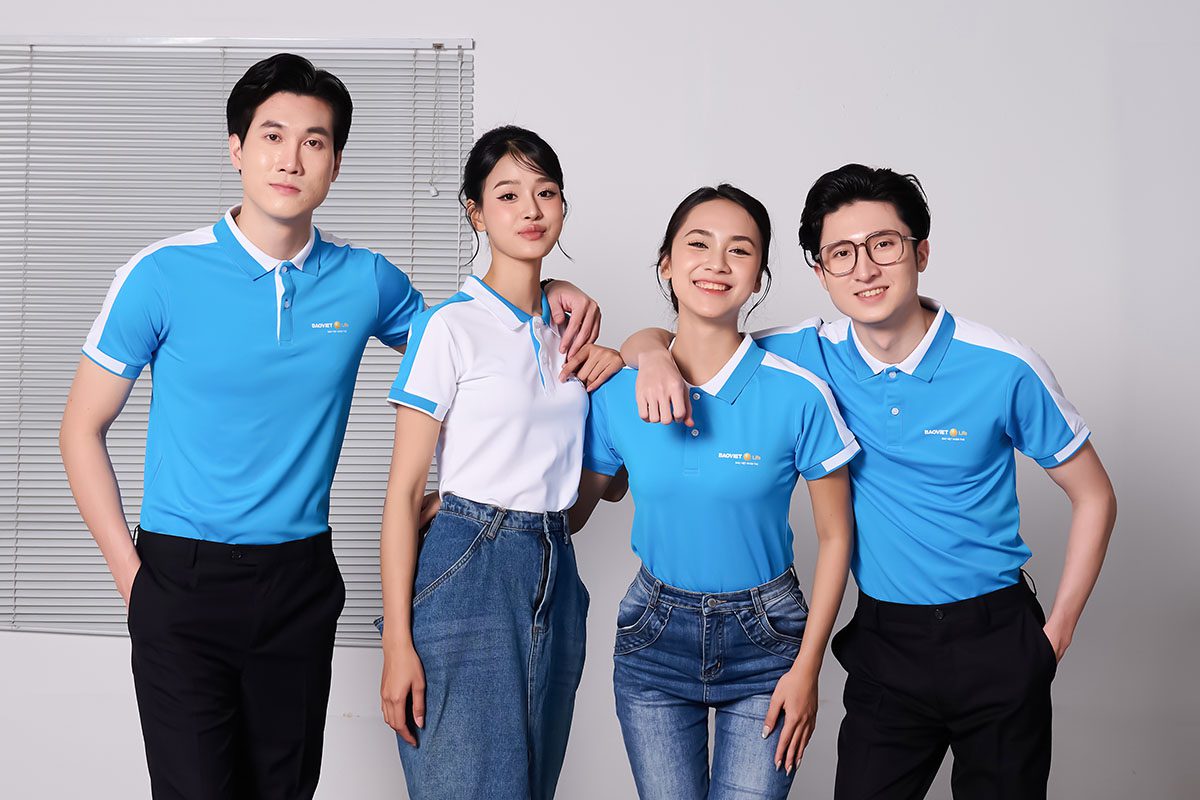 Mẫu áo thun đồng phục công ty chất vải cao cấp, thoáng mát thấm hút mồ hôi tốt
