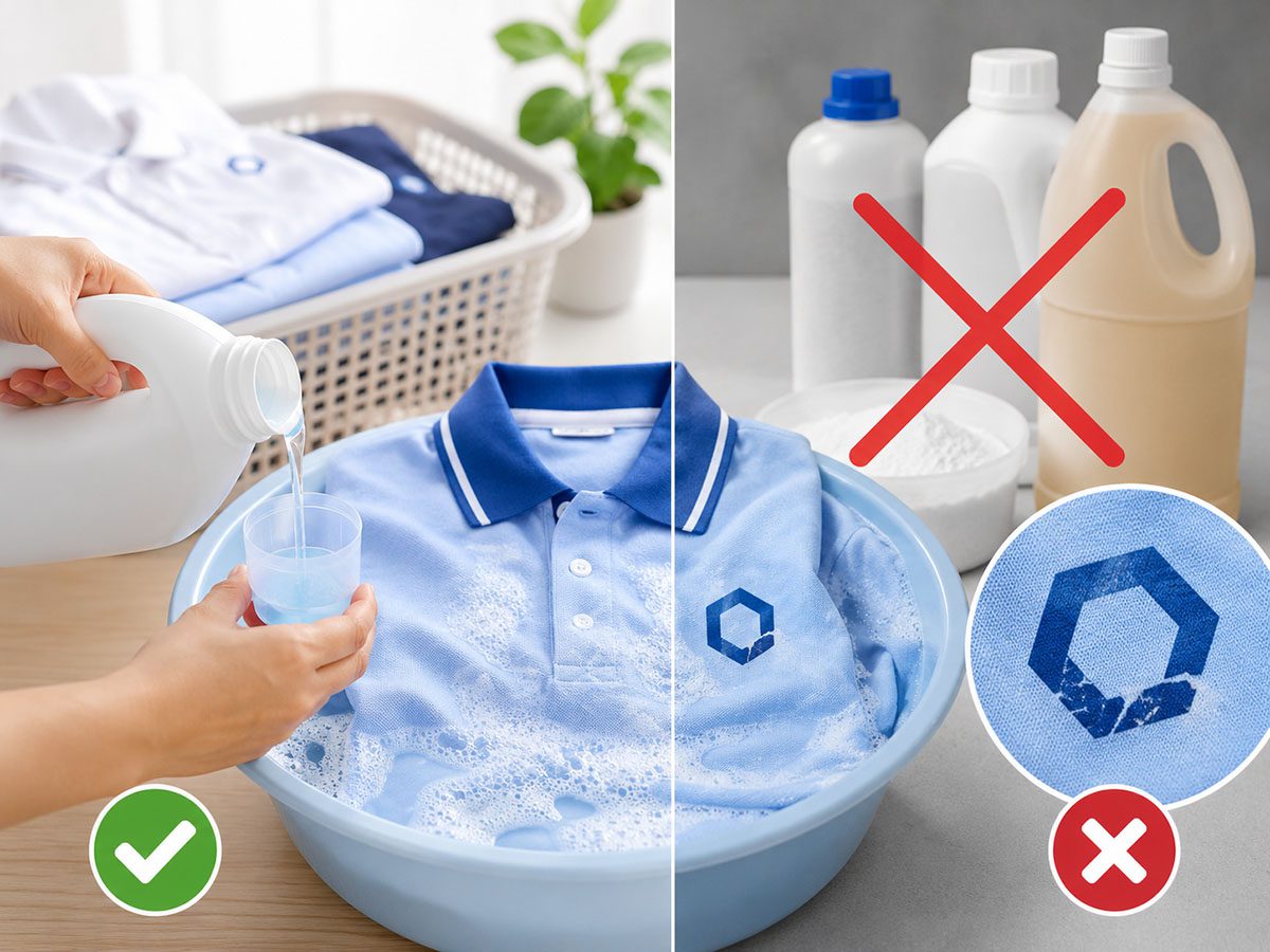 Sử dụng nước giặt thay cho chất tẩy mạnh
