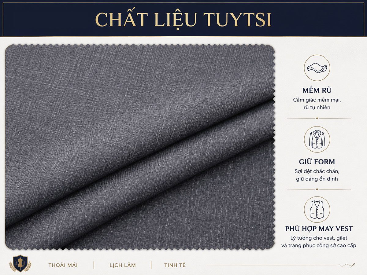 Vải tuytsi vest