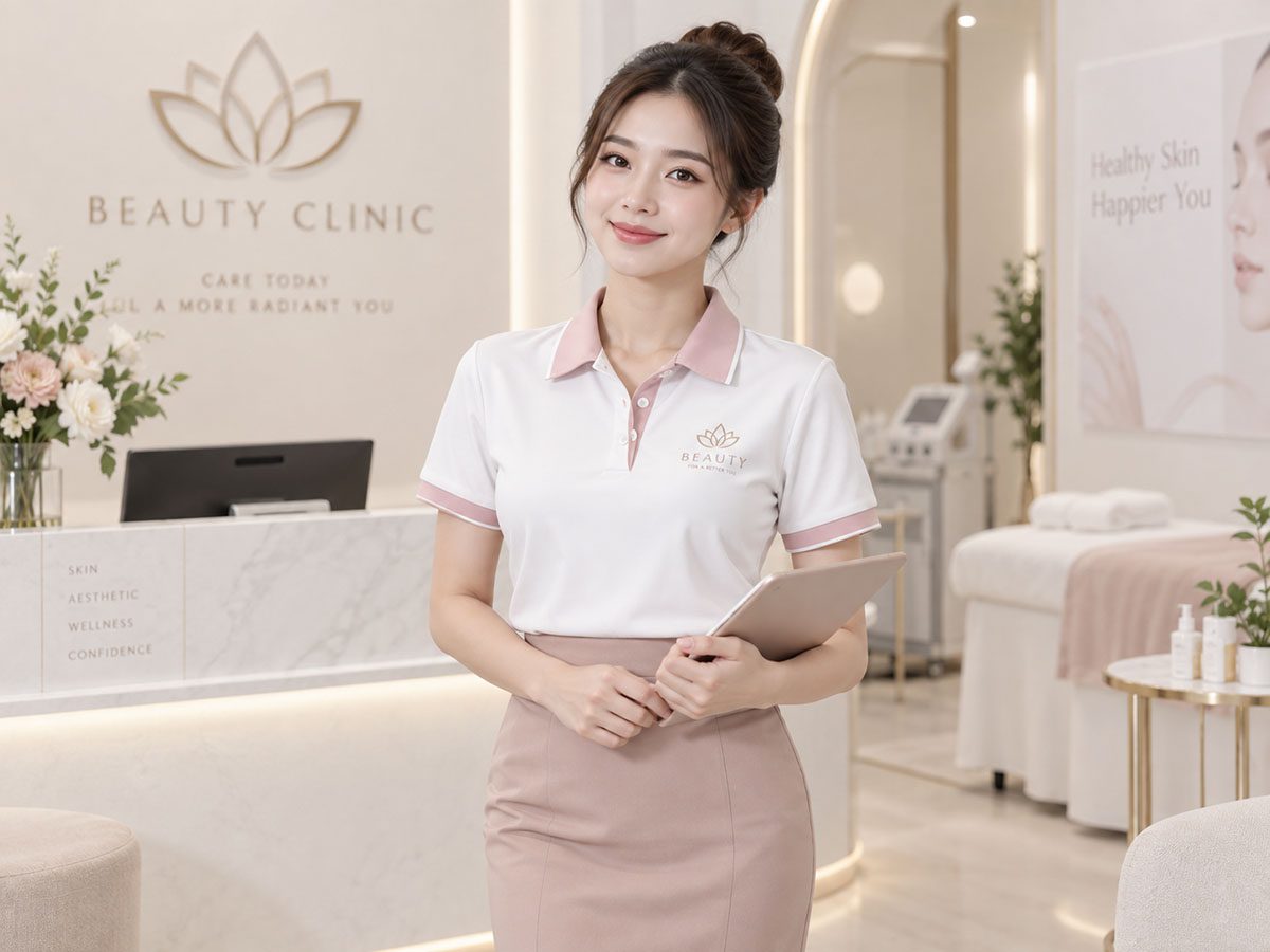 Áo thun đồng phục thẩm mỹ viện