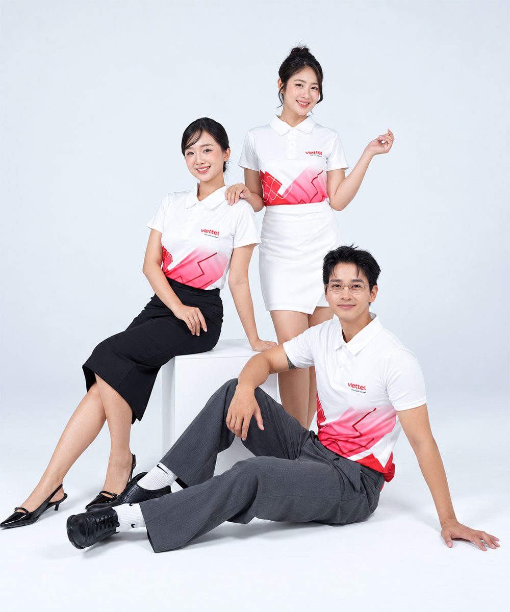 Áo Polo Đồng Phục Công Ty Viettel - Vải Mát, Bền Màu