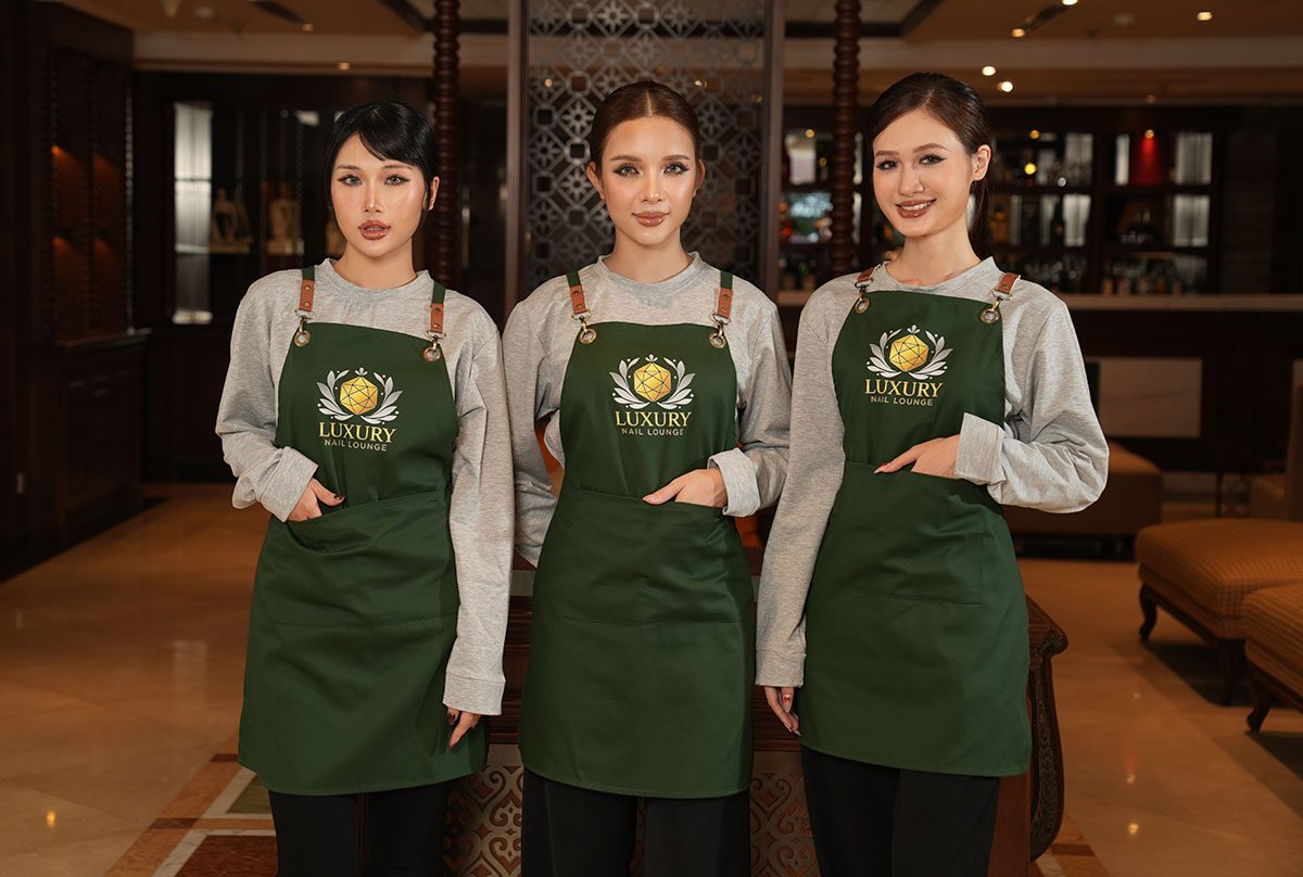 Mẫu combo đồng phục tiệm nail cao cấp