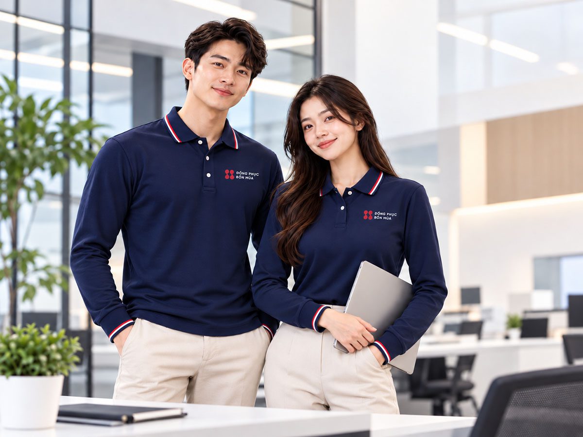 Mẫu áo thun đồng phục dài tay