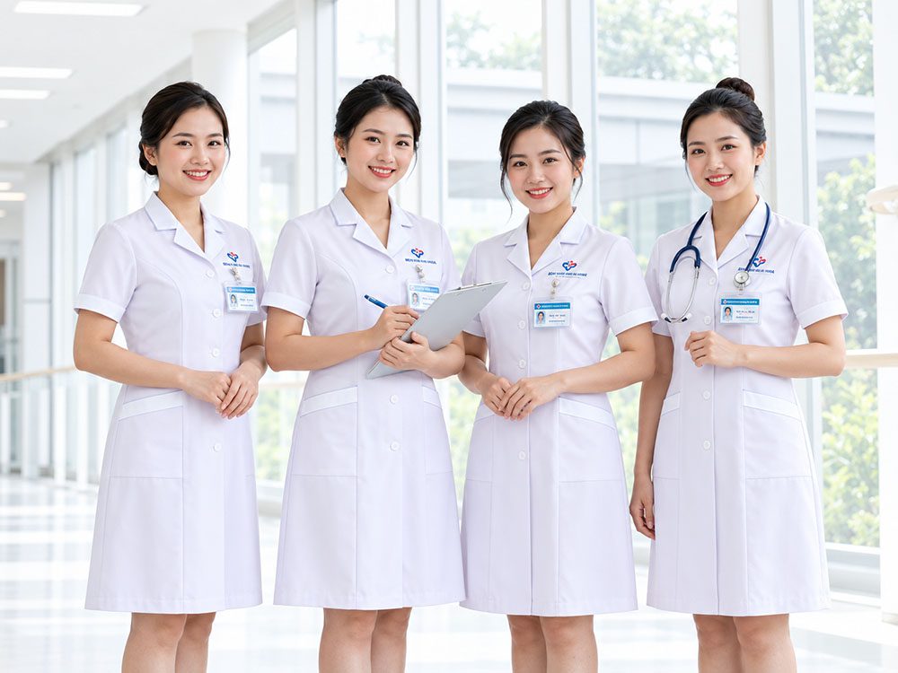 May Đồng Phục Điều Dưỡng Đẹp, Chuẩn Quy Định: 10+ Mẫu Mới 2026